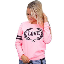 Autumn Sweatshirt 2017 New Arrival Womens Pullover Tops Casual Love Letters Printed Long Sleeve daily wearing Sweatshirts